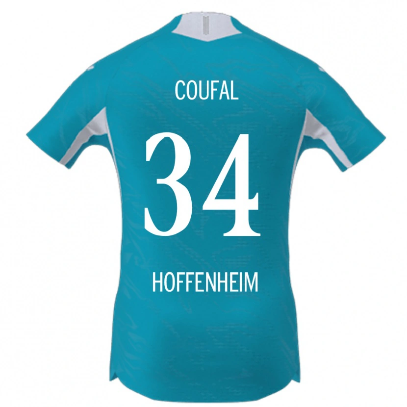 Danxen Mænd Vladimír Coufal #34 Lyseblå Udebane Spillertrøjer 2025/26 Trøje T-Shirt