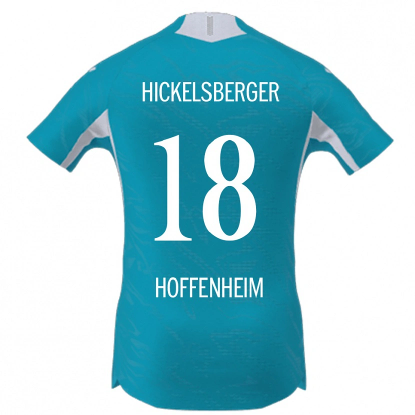 Danxen Mænd Julia Hickelsberger #18 Lyseblå Udebane Spillertrøjer 2025/26 Trøje T-Shirt
