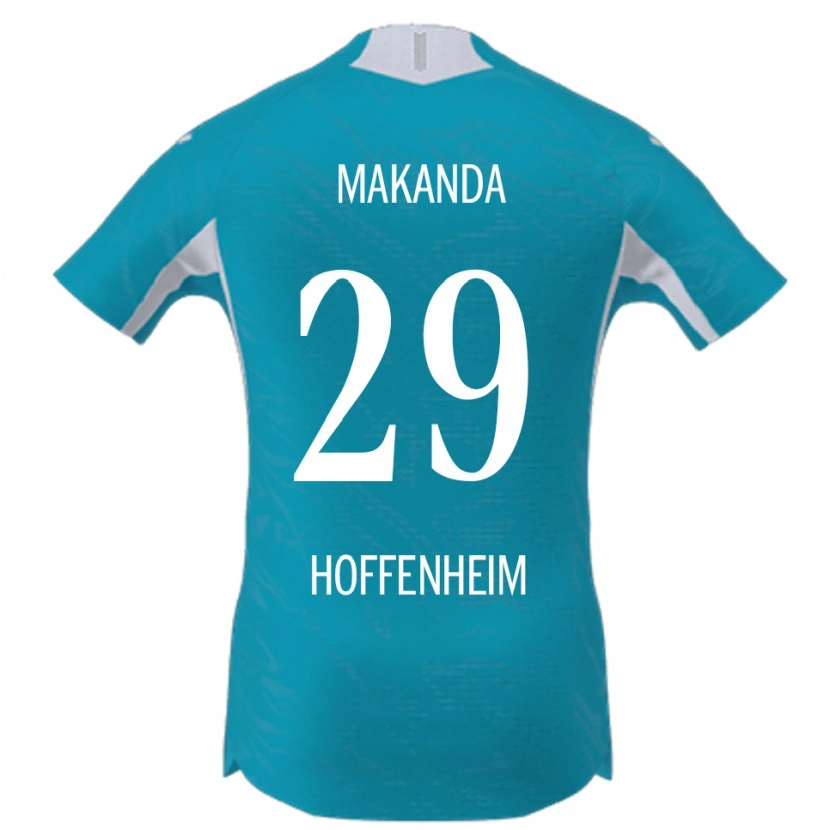 Danxen Mænd Blessing Makanda #29 Lyseblå Udebane Spillertrøjer 2025/26 Trøje T-Shirt