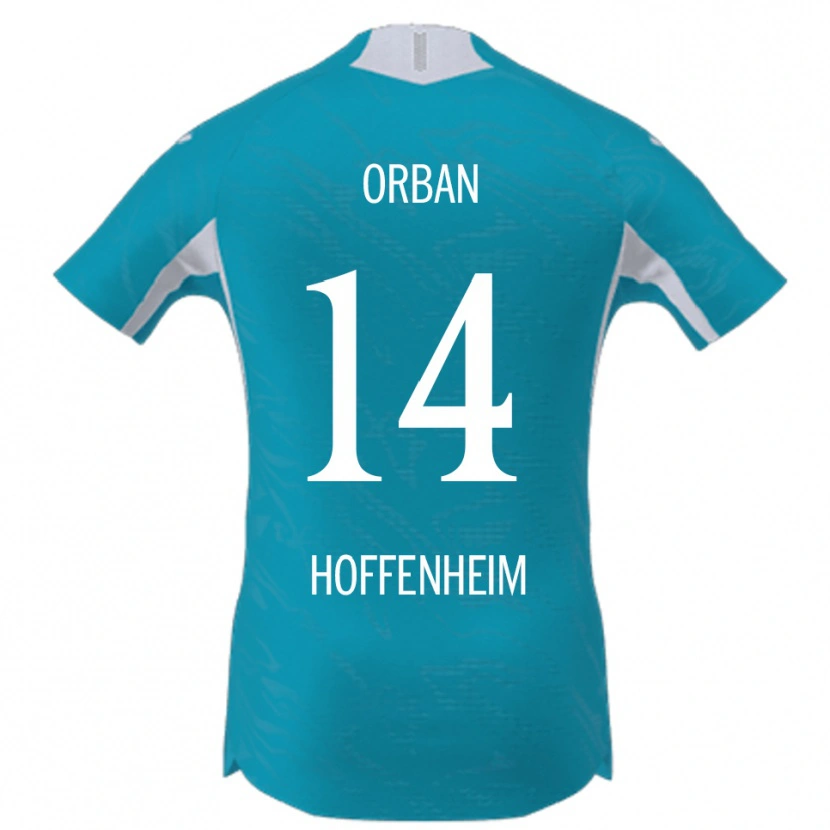 Danxen Mænd Gift Orban #14 Lyseblå Udebane Spillertrøjer 2025/26 Trøje T-Shirt