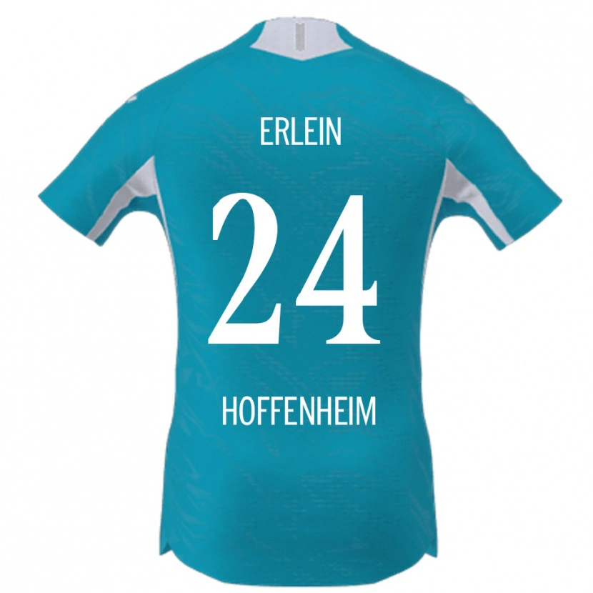 Danxen Mænd Luca Erlein #24 Lyseblå Udebane Spillertrøjer 2025/26 Trøje T-Shirt