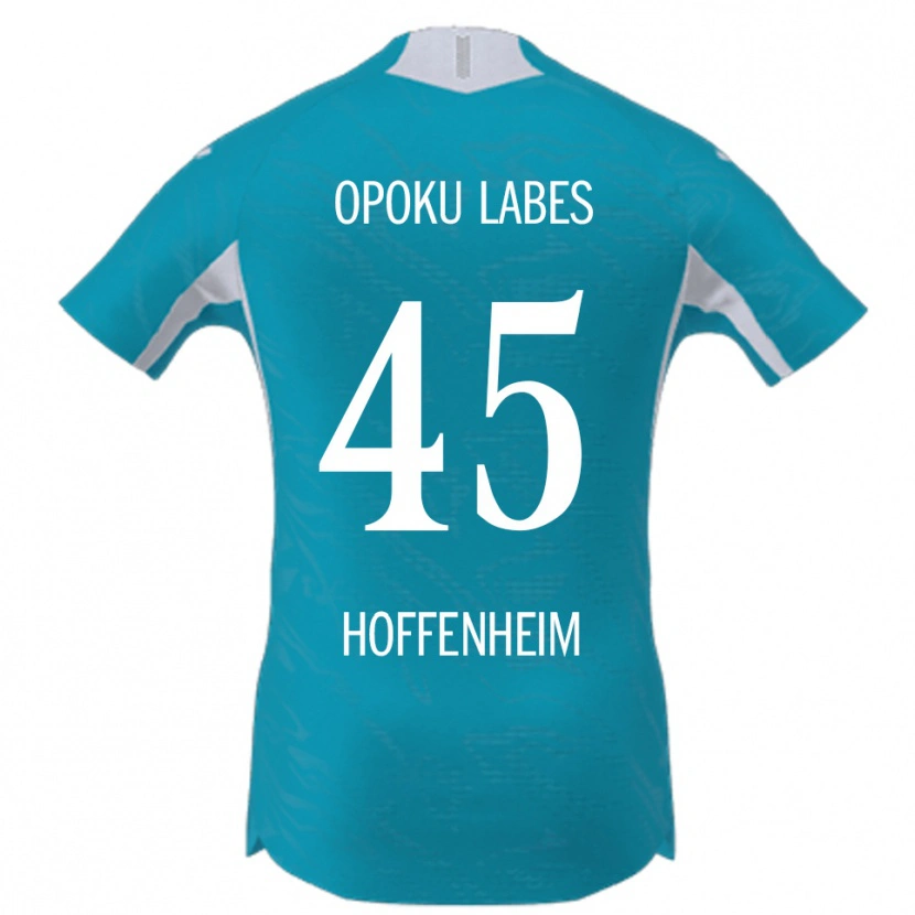 Danxen Mænd Ben Opoku Labes #45 Lyseblå Udebane Spillertrøjer 2025/26 Trøje T-Shirt