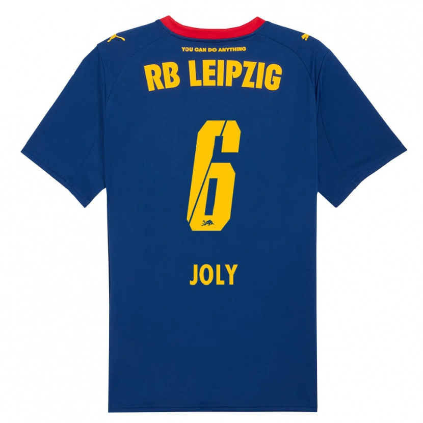 Danxen Mænd Lou-Ann Joly #6 Navy Rød Udebane Spillertrøjer 2025/26 Trøje T-Shirt
