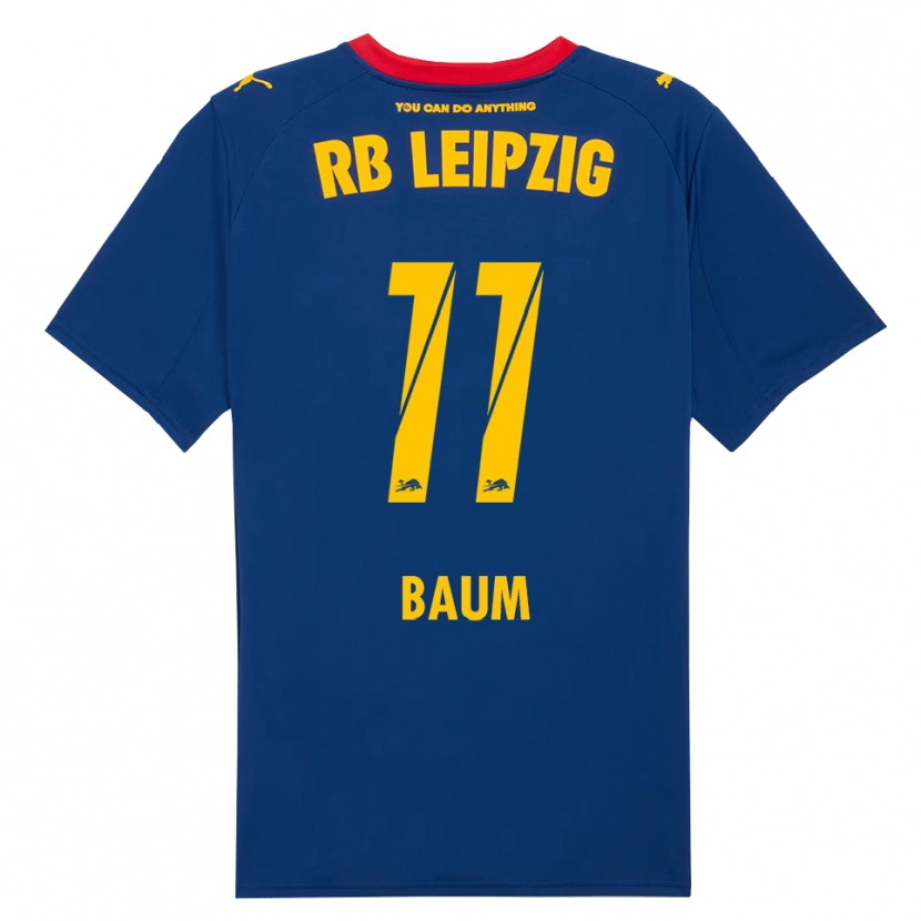 Danxen Mænd Lisa Baum #11 Navy Rød Udebane Spillertrøjer 2025/26 Trøje T-Shirt
