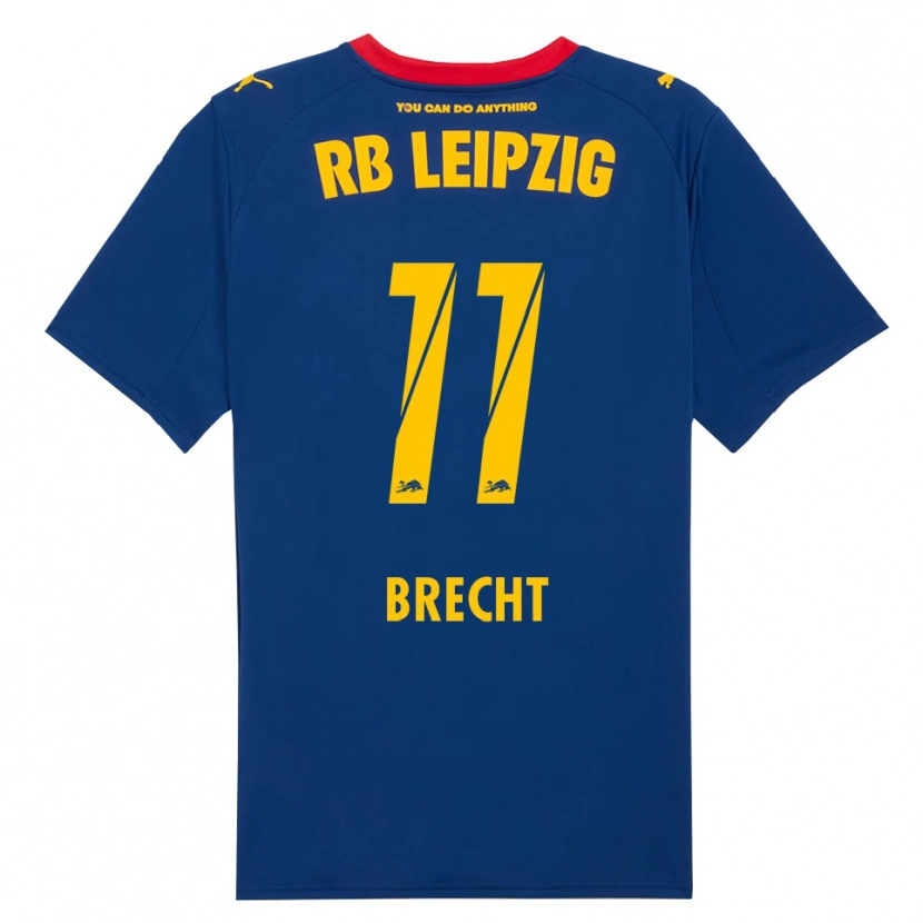 Danxen Mænd Barbara Brecht #11 Navy Rød Udebane Spillertrøjer 2025/26 Trøje T-Shirt