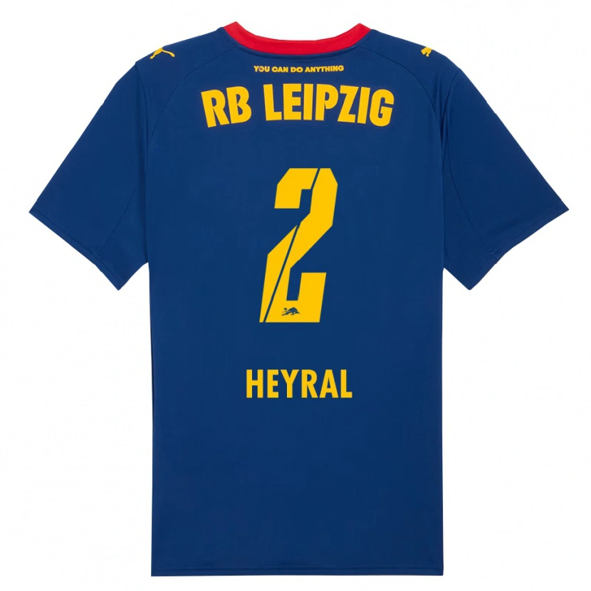 Danxen Mænd Neo Heyral #2 Navy Rød Udebane Spillertrøjer 2025/26 Trøje T-Shirt
