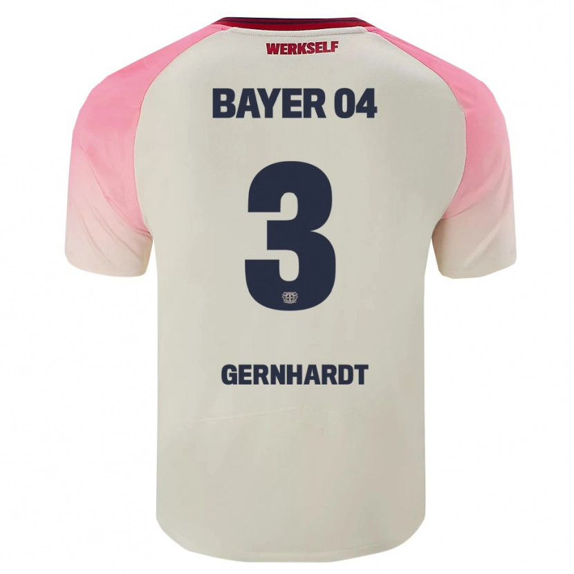 Danxen Mænd Nils Gernhardt #3 Pink Off White Udebane Spillertrøjer 2025/26 Trøje T-Shirt