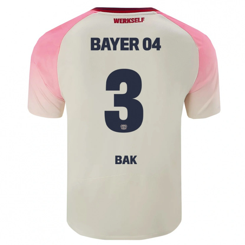 Danxen Mænd Emre Bak #3 Pink Off White Udebane Spillertrøjer 2025/26 Trøje T-Shirt