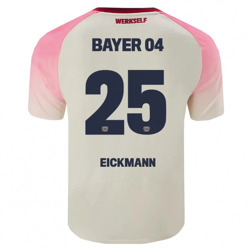 Danxen Mænd Mia Eickmann #25 Pink Off White Udebane Spillertrøjer 2025/26 Trøje T-Shirt