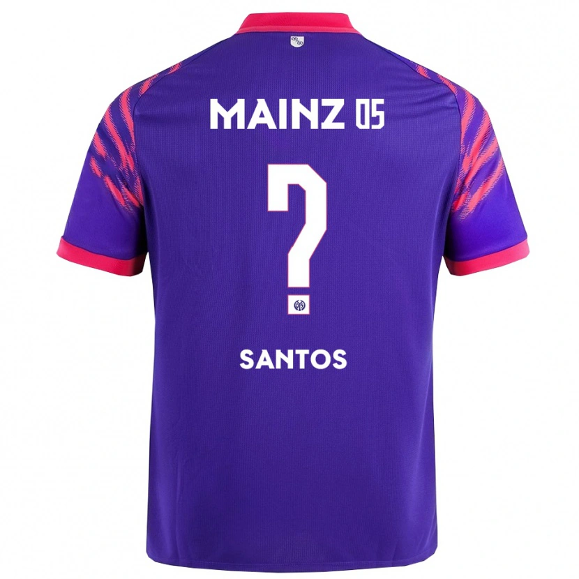Danxen Mænd Fabio Da Silva Santos #0 Navy Pink Udebane Spillertrøjer 2025/26 Trøje T-Shirt