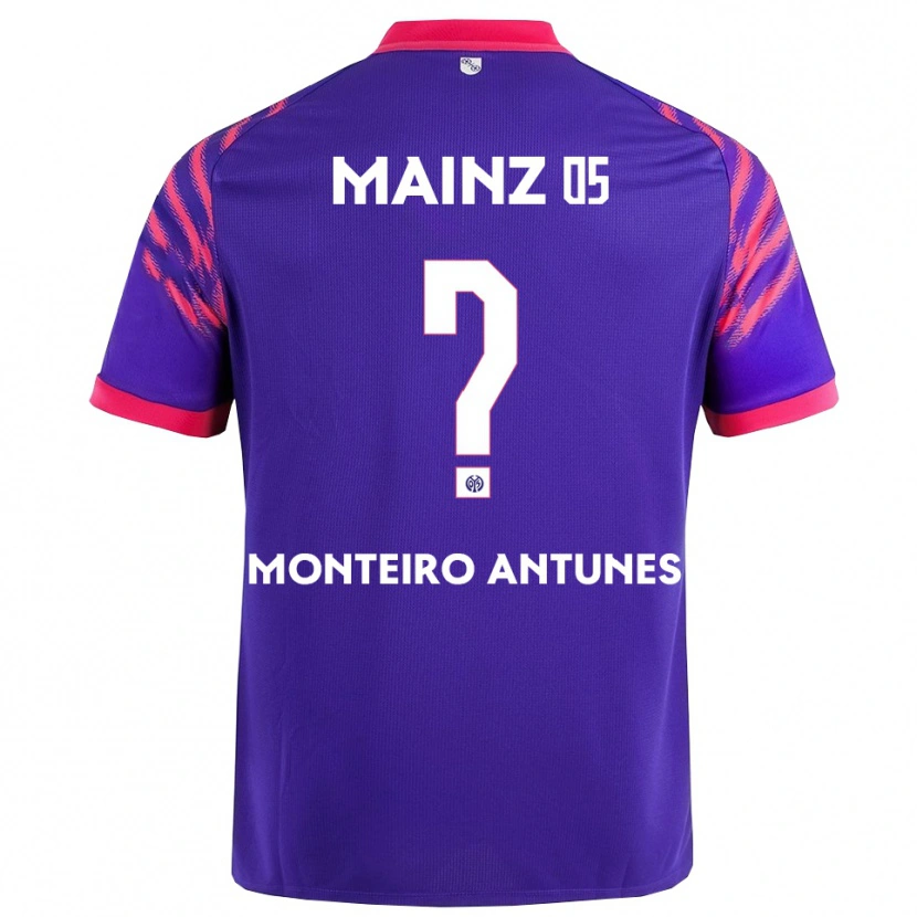 Danxen Mænd Rafael Monteiro Antunes #0 Navy Pink Udebane Spillertrøjer 2025/26 Trøje T-Shirt