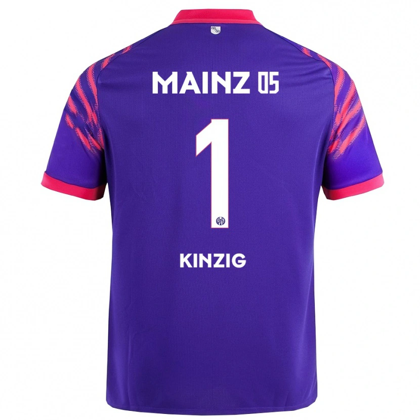 Danxen Mænd Maximilian Kinzig #1 Navy Pink Udebane Spillertrøjer 2025/26 Trøje T-Shirt