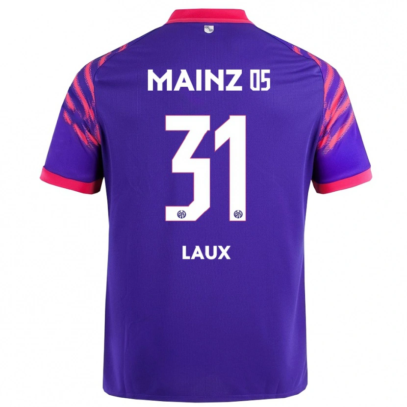 Danxen Mænd Lucas Laux #31 Navy Pink Udebane Spillertrøjer 2025/26 Trøje T-Shirt