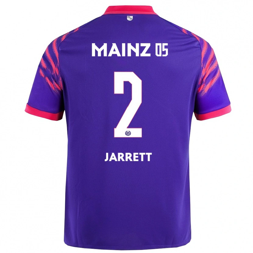 Danxen Mænd Tyrone Jarrett #2 Navy Pink Udebane Spillertrøjer 2025/26 Trøje T-Shirt