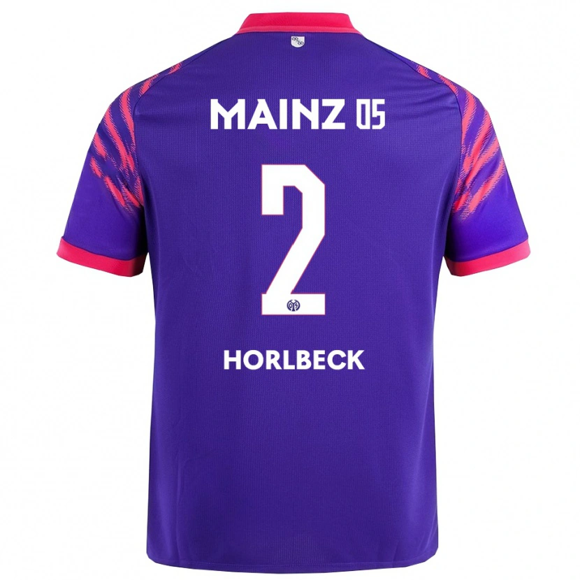 Danxen Mænd Dominik Horlbeck #2 Navy Pink Udebane Spillertrøjer 2025/26 Trøje T-Shirt