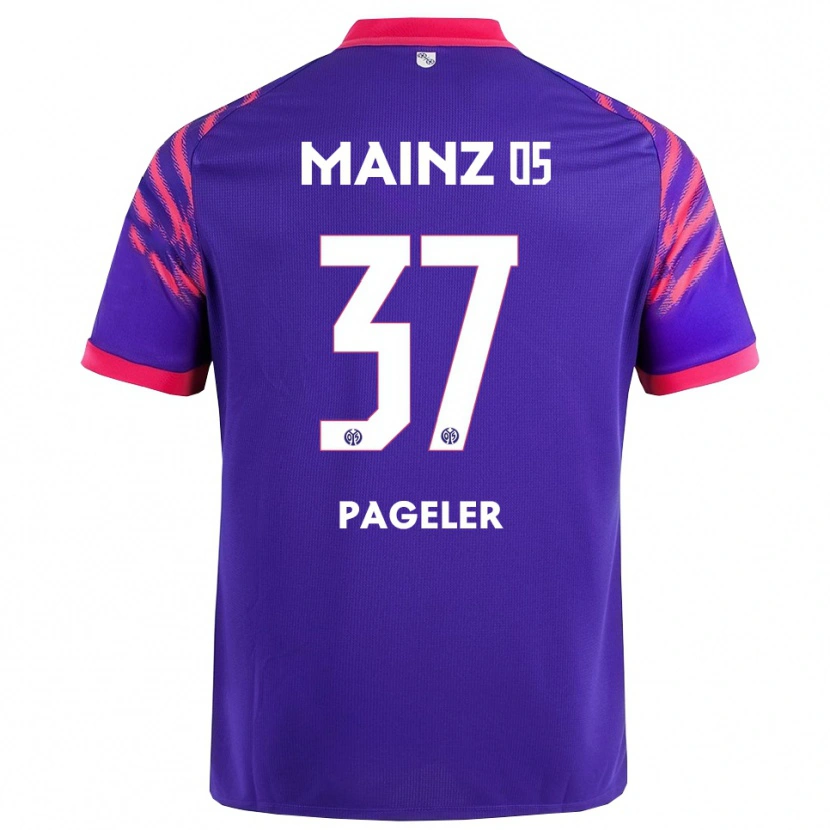 Danxen Mænd Maja Pageler #37 Navy Pink Udebane Spillertrøjer 2025/26 Trøje T-Shirt