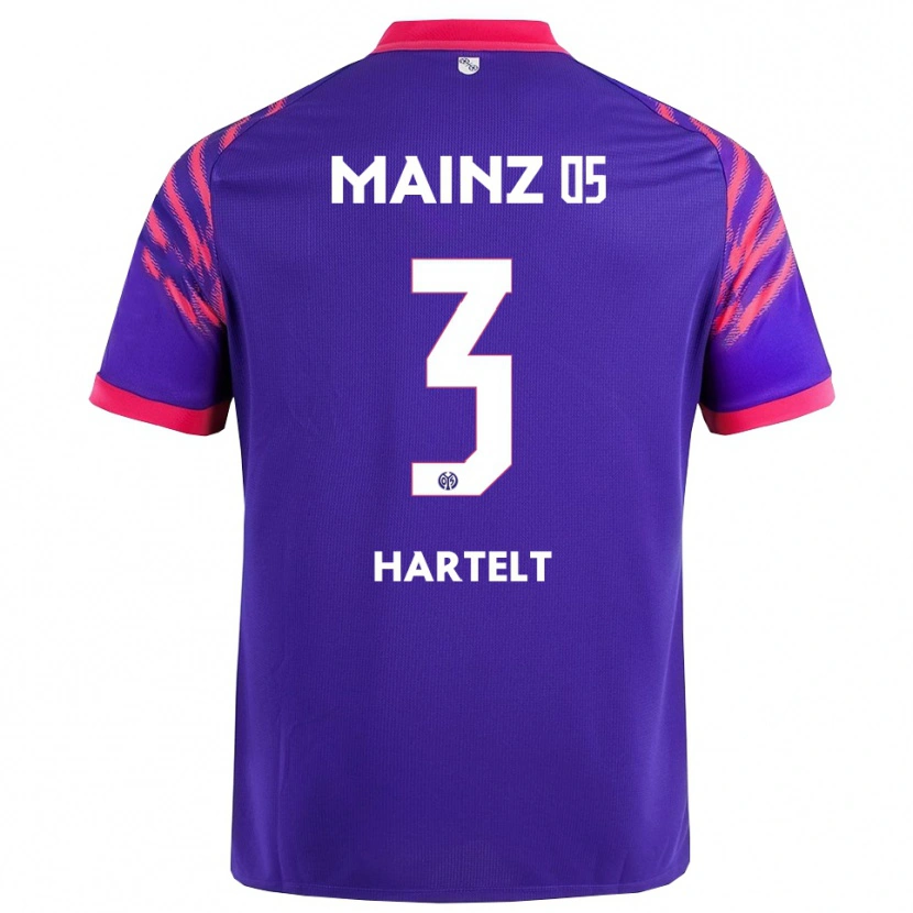 Danxen Mænd Toni Hartelt #3 Navy Pink Udebane Spillertrøjer 2025/26 Trøje T-Shirt
