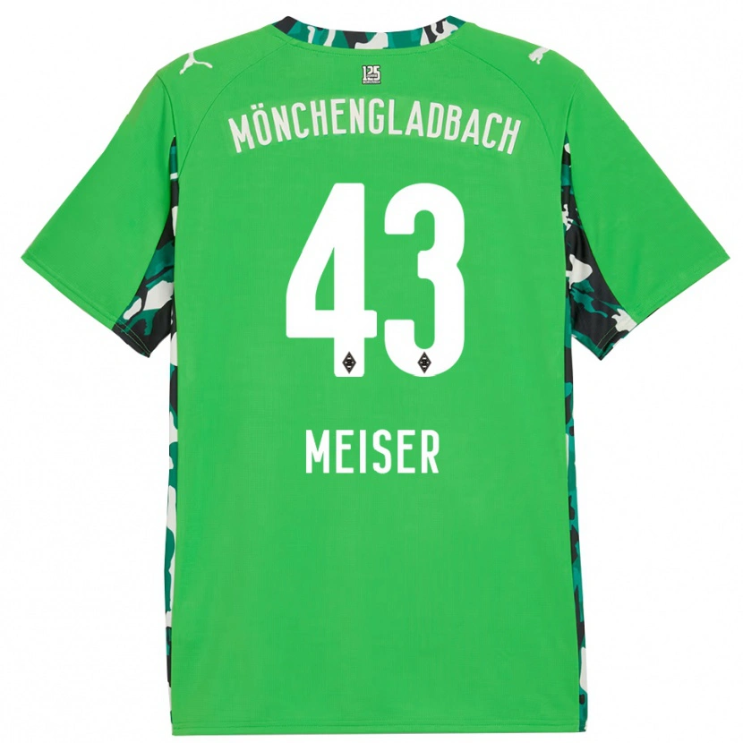 Danxen Mænd Tyler Meiser #43 Grøn Sort Udebane Spillertrøjer 2025/26 Trøje T-Shirt
