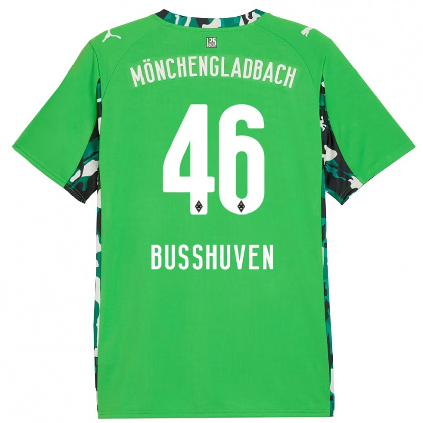 Danxen Mænd Alina Busshuven #46 Grøn Sort Udebane Spillertrøjer 2025/26 Trøje T-Shirt