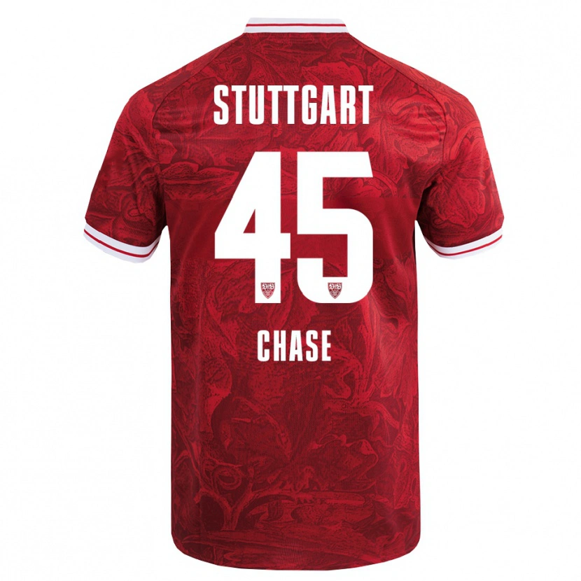 Danxen Mænd Anrie Chase #45 Rød Sort Udebane Spillertrøjer 2025/26 Trøje T-Shirt