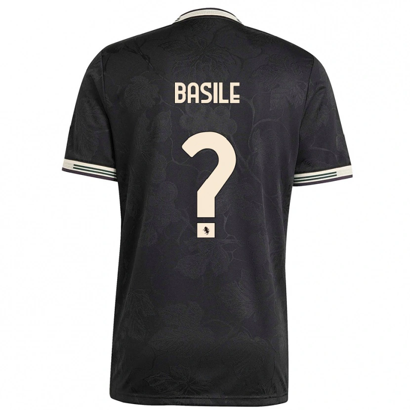 Danxen Mænd Piergiorgio Basile #0 Sort Hvid Grøn Tredje Sæt Spillertrøjer 2025/26 Trøje T-Shirt