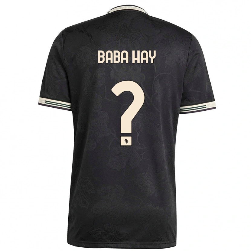 Danxen Mænd Amir Baba Hay #0 Sort Hvid Grøn Tredje Sæt Spillertrøjer 2025/26 Trøje T-Shirt