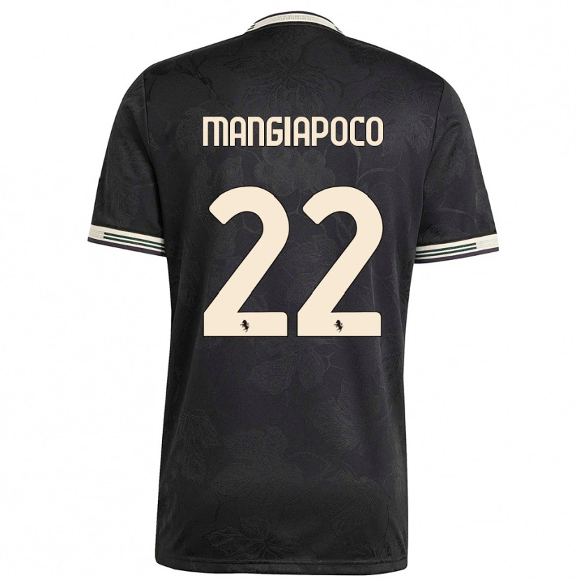 Danxen Mænd Stefano Mangiapoco #22 Sort Hvid Grøn Tredje Sæt Spillertrøjer 2025/26 Trøje T-Shirt