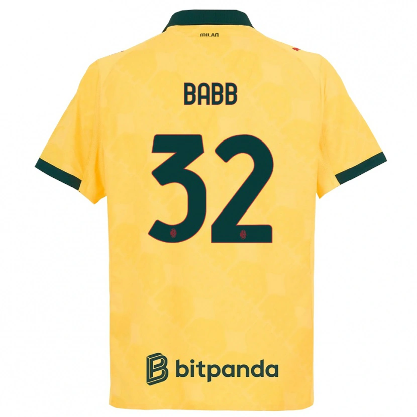 Danxen Mænd Selena Delia Babb #32 Gul Sort Tredje Sæt Spillertrøjer 2025/26 Trøje T-Shirt