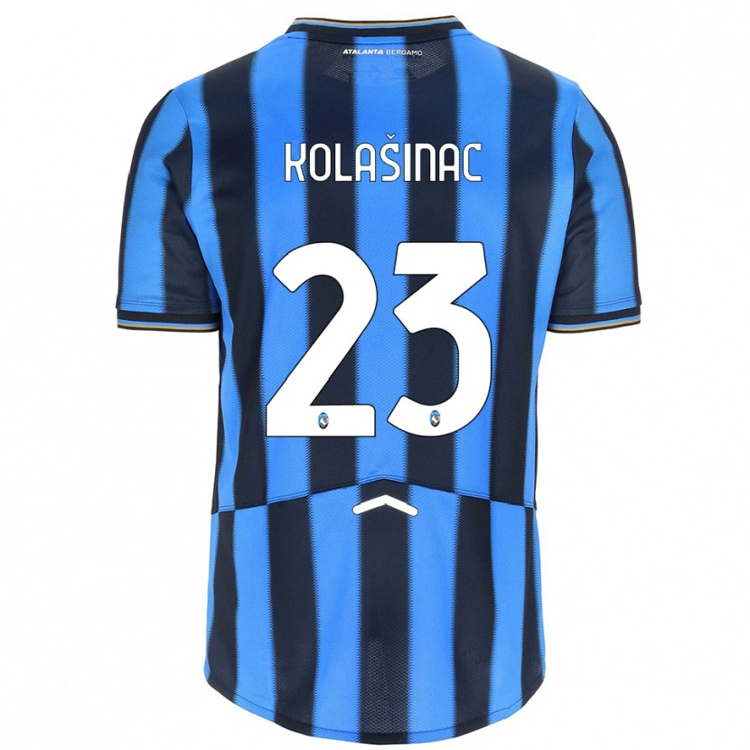 Danxen Kvinder Sead Kolasinac #23 Lyseblå Sort Hjemmebane Spillertrøjer 2025/26 Trøje T-Shirt