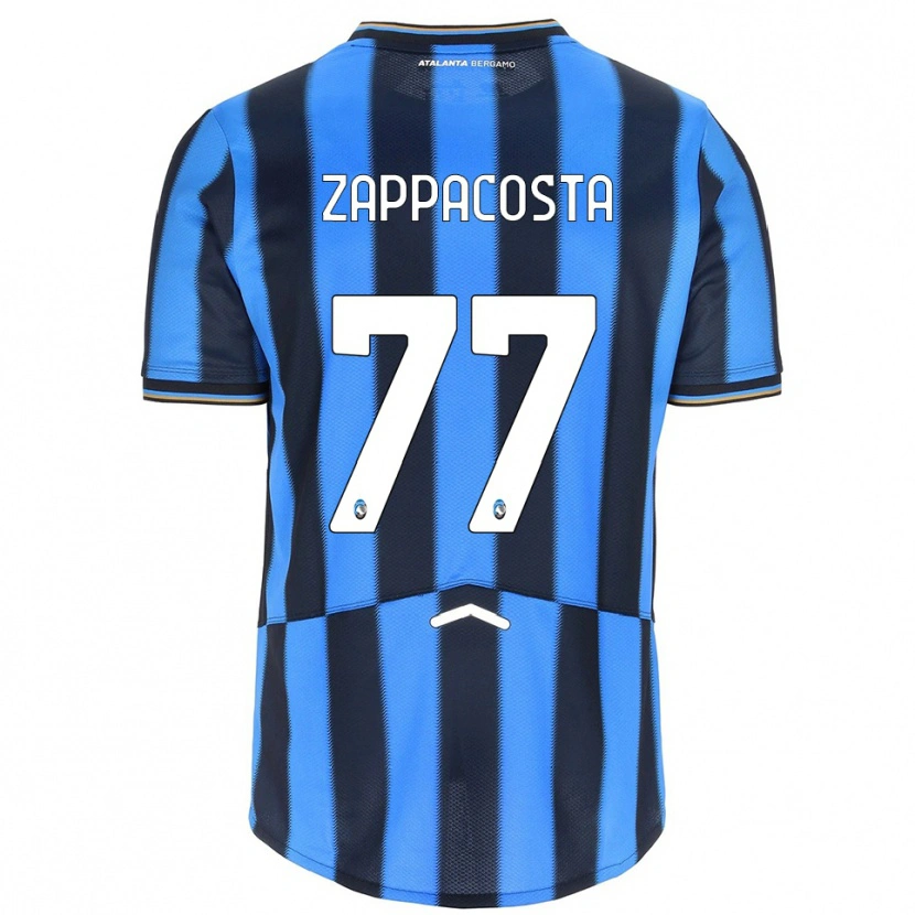 Danxen Kvinder Davide Zappacosta #77 Lyseblå Sort Hjemmebane Spillertrøjer 2025/26 Trøje T-Shirt