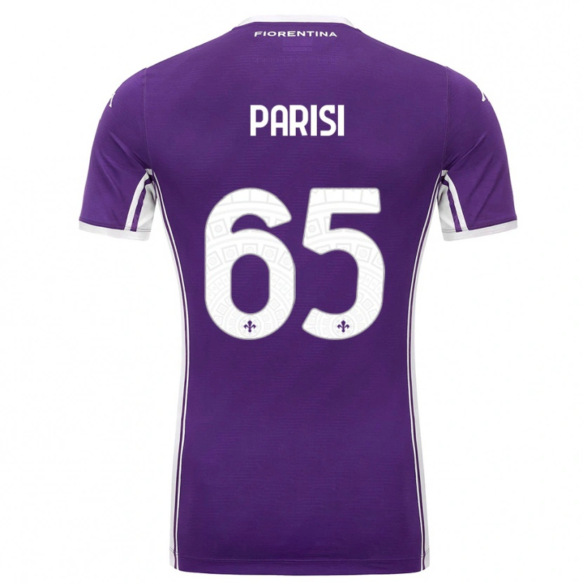 Danxen Kvinder Fabiano Parisi #65 Lilla Hvid Hjemmebane Spillertrøjer 2025/26 Trøje T-Shirt
