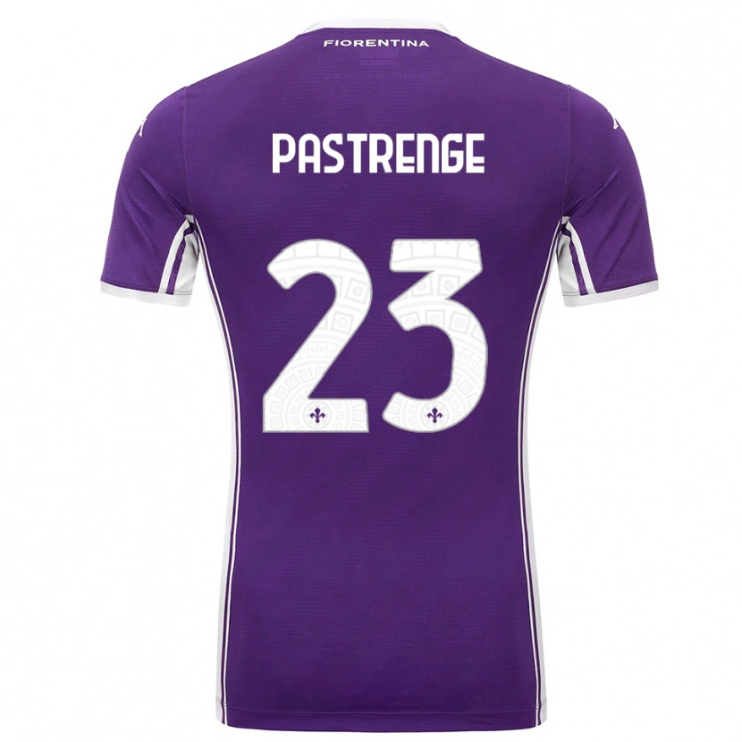 Danxen Kvinder Lucia Pastrenge #23 Lilla Hvid Hjemmebane Spillertrøjer 2025/26 Trøje T-Shirt