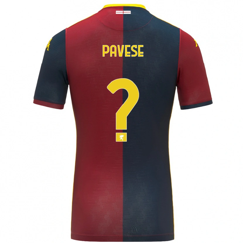 Danxen Kvinder Andrea Pavese #0 Rød Kongeblå Hjemmebane Spillertrøjer 2025/26 Trøje T-Shirt