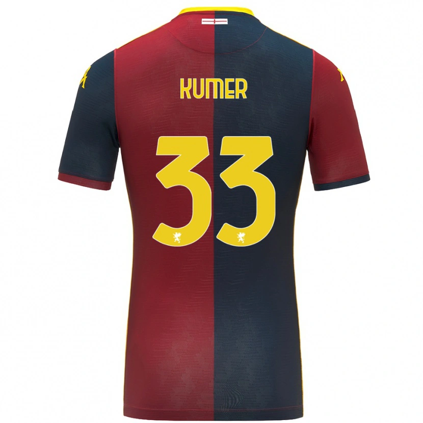 Danxen Kvinder Alin Kumer Celik #33 Rød Kongeblå Hjemmebane Spillertrøjer 2025/26 Trøje T-Shirt