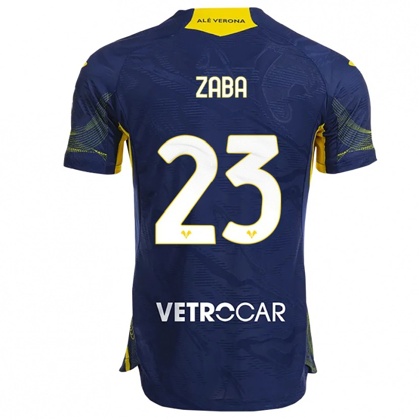 Danxen Kvinder Nelson Zaba #23 Navy Gul Hjemmebane Spillertrøjer 2025/26 Trøje T-Shirt