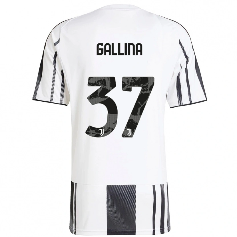 Danxen Kvinder Arianna Gallina #37 Hvid Sort Hjemmebane Spillertrøjer 2025/26 Trøje T-Shirt