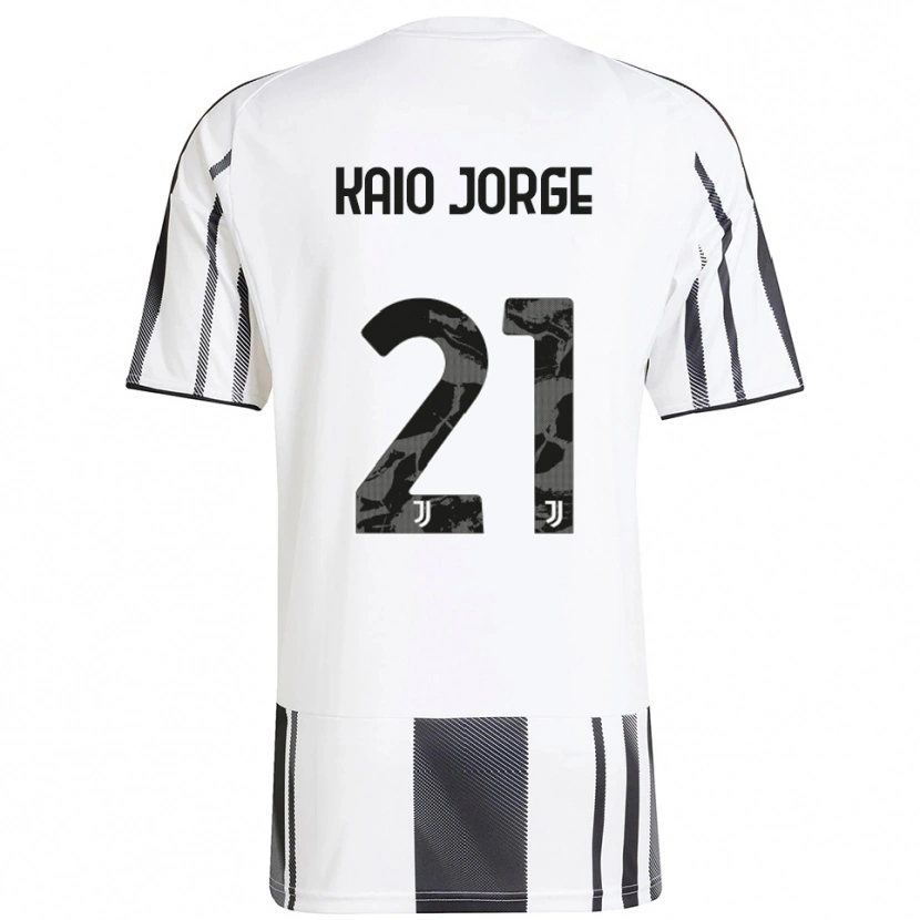 Danxen Kvinder Kaio Jorge #21 Hvid Sort Hjemmebane Spillertrøjer 2025/26 Trøje T-Shirt