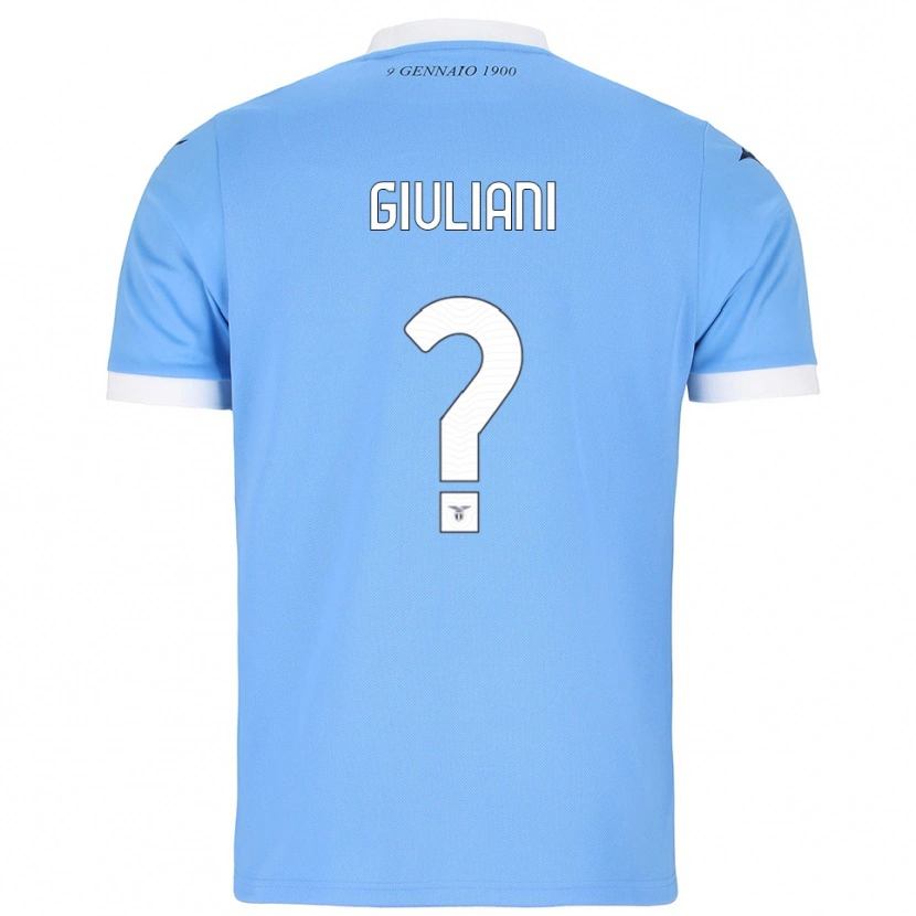 Danxen Kvinder Alessio Giuliani #0 Lyseblå Hvid Hjemmebane Spillertrøjer 2025/26 Trøje T-Shirt