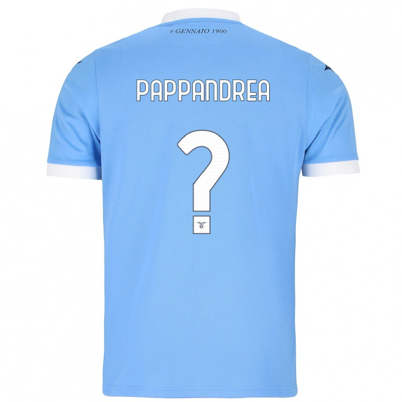 Danxen Kvinder Filippo Pappandrea #0 Lyseblå Hvid Hjemmebane Spillertrøjer 2025/26 Trøje T-Shirt