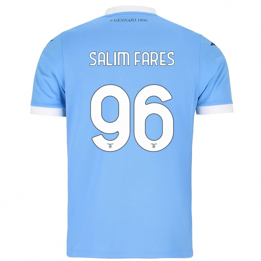 Danxen Kvinder Mohamed Salim Fares #96 Lyseblå Hvid Hjemmebane Spillertrøjer 2025/26 Trøje T-Shirt