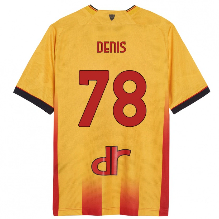 Danxen Kvinder Max Denis #78 Gul Orange Hjemmebane Spillertrøjer 2025/26 Trøje T-Shirt