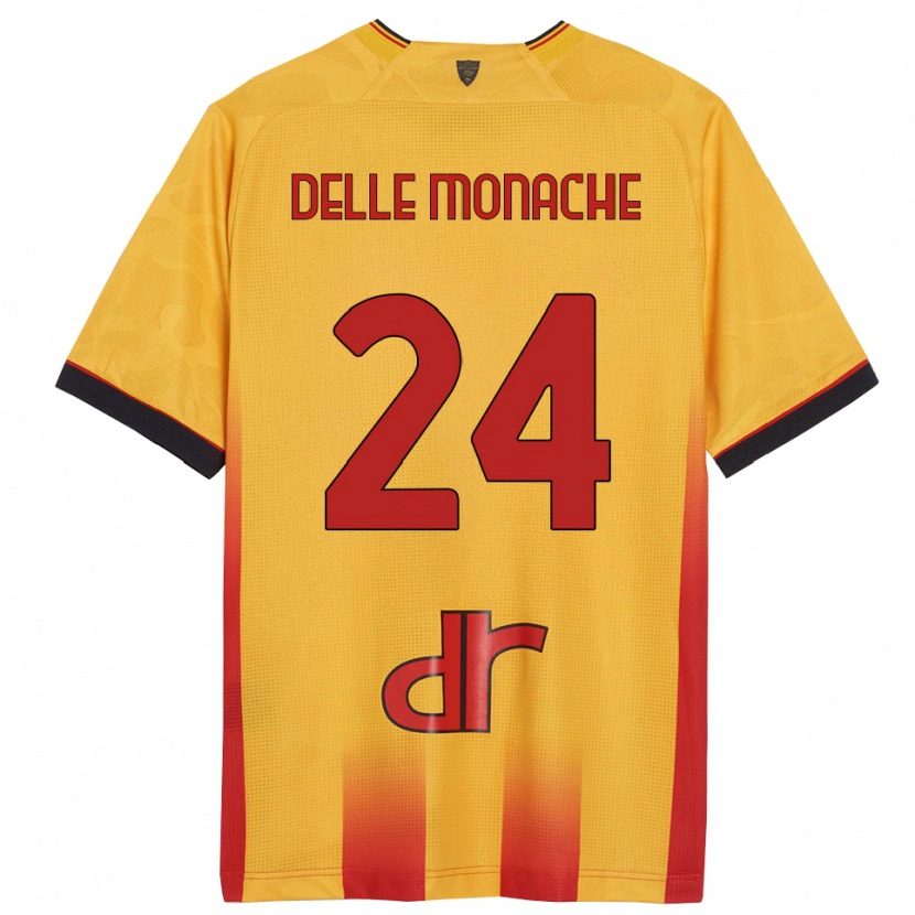 Danxen Kvinder Marco Delle Monache #24 Gul Orange Hjemmebane Spillertrøjer 2025/26 Trøje T-Shirt