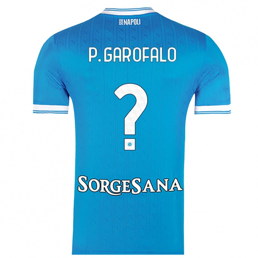 Danxen Kvinder Pasquale Garofalo #0 Lyseblå Hvid Hjemmebane Spillertrøjer 2025/26 Trøje T-Shirt