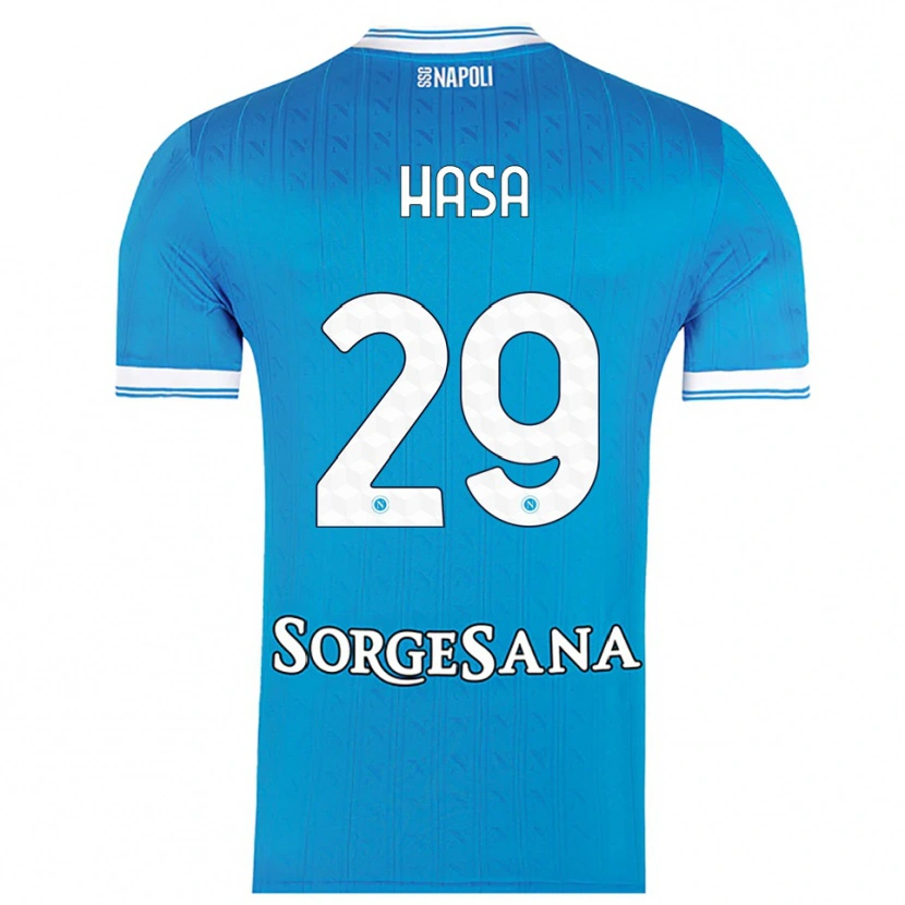 Danxen Kvinder Luis Hasa #29 Lyseblå Hvid Hjemmebane Spillertrøjer 2025/26 Trøje T-Shirt
