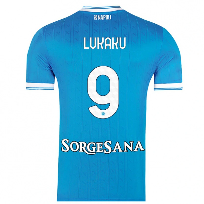 Danxen Kvinder Romelu Lukaku #9 Lyseblå Hvid Hjemmebane Spillertrøjer 2025/26 Trøje T-Shirt