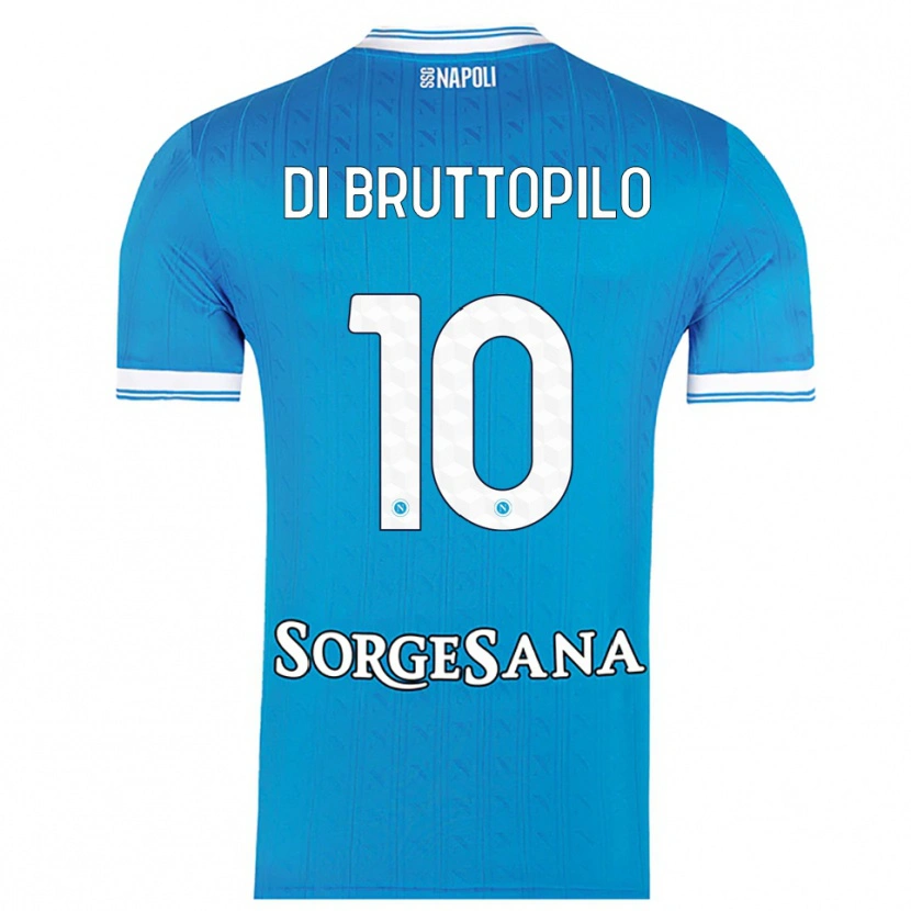 Danxen Kvinder Giuseppe Ambrosino Di Bruttopilo #10 Lyseblå Hvid Hjemmebane Spillertrøjer 2025/26 Trøje T-Shirt