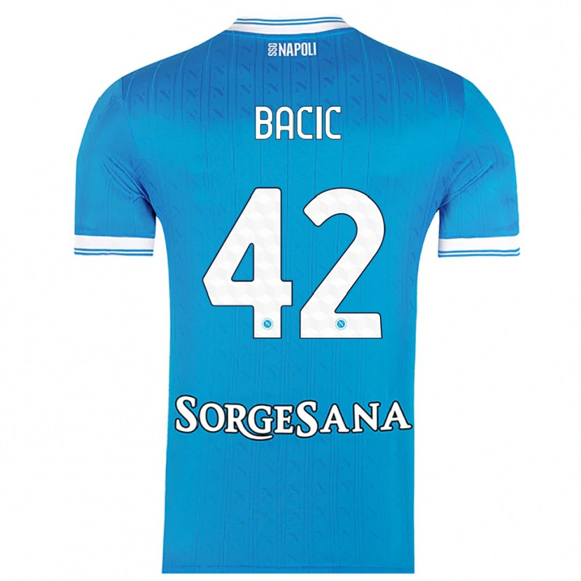 Danxen Kvinder Doris Bačić #42 Lyseblå Hvid Hjemmebane Spillertrøjer 2025/26 Trøje T-Shirt