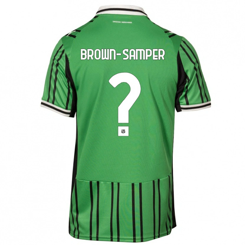 Danxen Kvinder Isaac Brown-Samper #0 Grøn Sort Hjemmebane Spillertrøjer 2025/26 Trøje T-Shirt