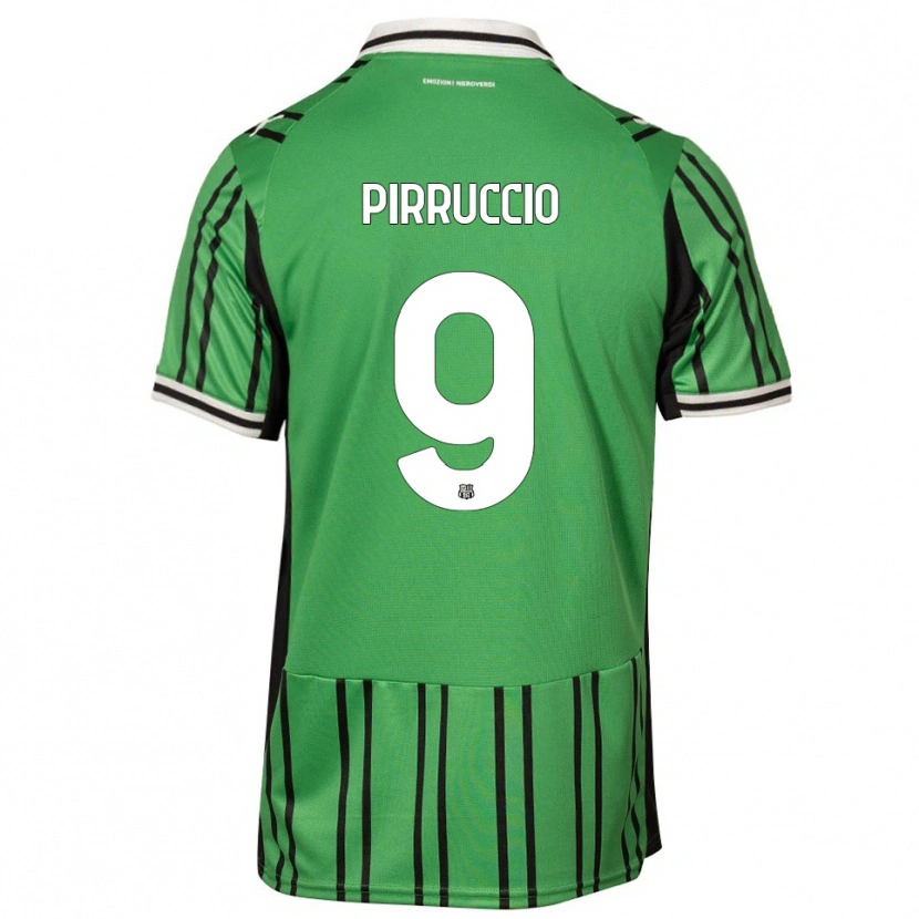 Danxen Kvinder Federico Pirruccio #9 Grøn Sort Hjemmebane Spillertrøjer 2025/26 Trøje T-Shirt