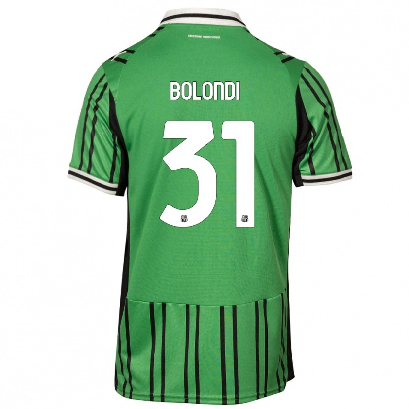 Danxen Kvinder Francesco Bolondi #31 Grøn Sort Hjemmebane Spillertrøjer 2025/26 Trøje T-Shirt
